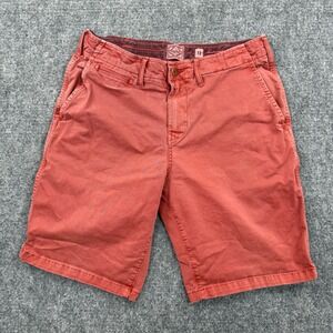 Lucky Brand Red Cotton Chino Shorts Size 31 9.5 Inseam Men's